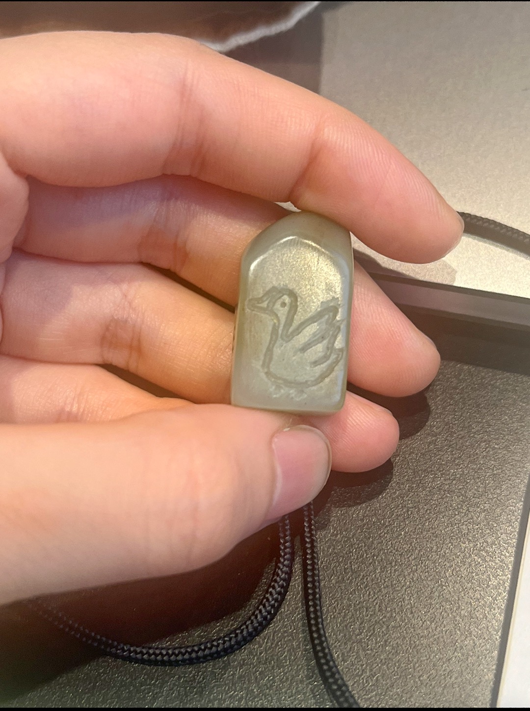 Stone seal carving by Genevra Guo